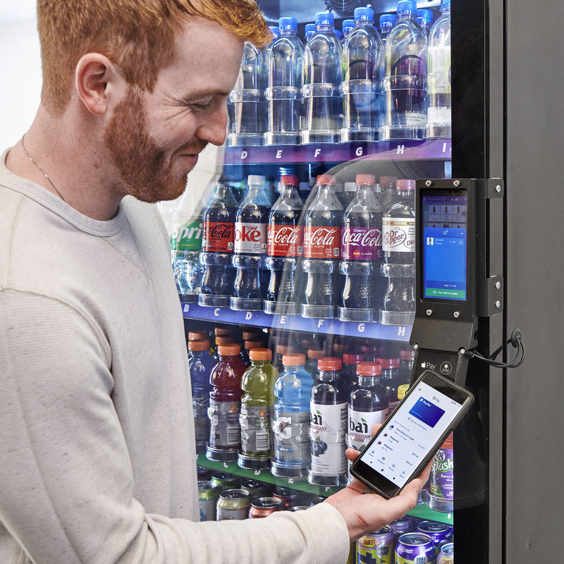 Mobile payments at a vending machine
