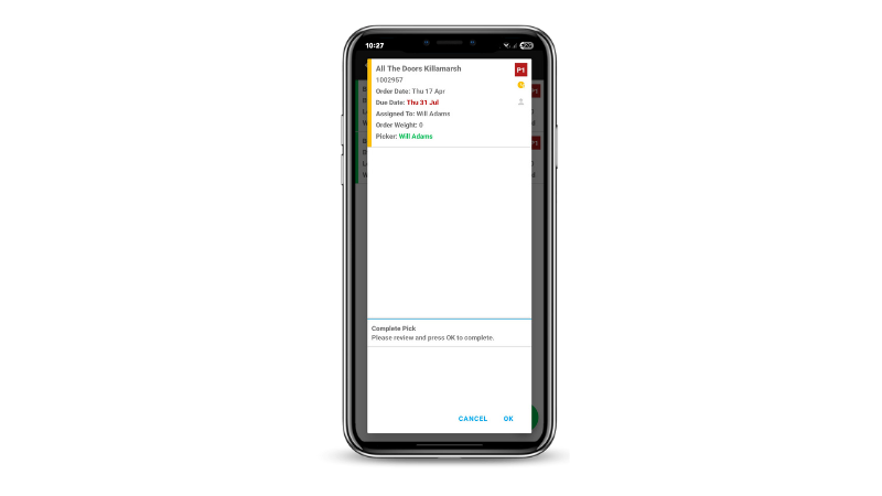 Screenshot of Coffeemanager Warehouse