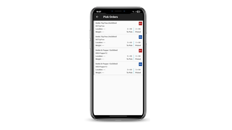 Screenshot of Vendmanager Warehouse